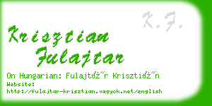 krisztian fulajtar business card